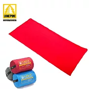 【澳洲LONEPINE】輕薄柔軟刷毛信封式睡袋/懶人毯/睡袋內套/被套紅色