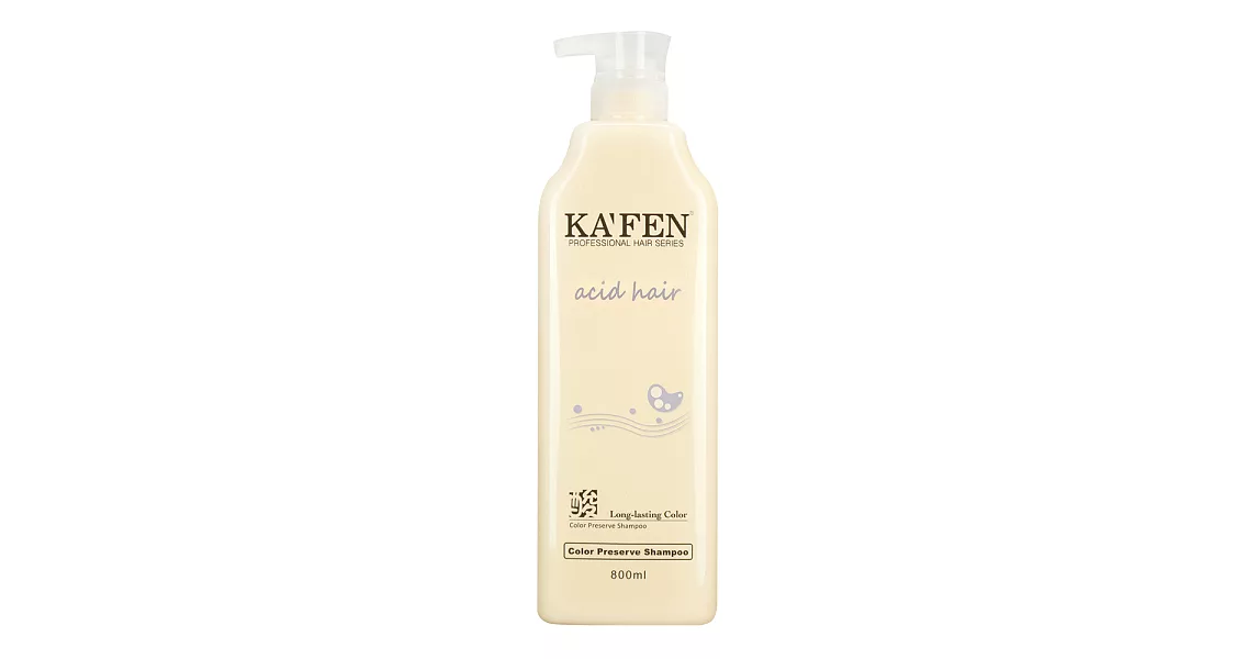 KAFEN亞希朵酸性蛋白豐盈鎖色洗髮精 800ml