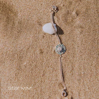 【StarMIMI】立體雕紋圓鑽手鍊*FREE立體雕紋
