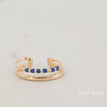 【StarMIMI】串珠雙層戒指*FREE藍色