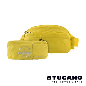 TUCANO COMPATTO 超輕量防水尼龍折疊收納腰包黃