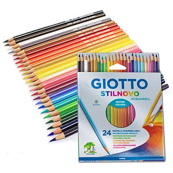 【義大利 GIOTTO】STILNOVO 水溶性色鉛筆(24色)