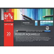 【CDA 瑞士卡達】MUSEUM AQUARELLE 博物館級水溶性色鉛 海景 20色