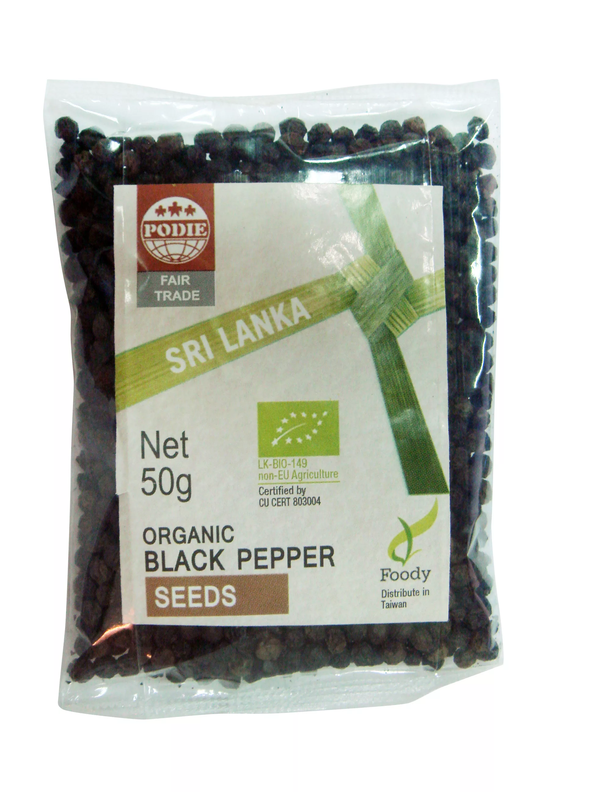 博客來 Podie 有機黑胡椒粒 補充包