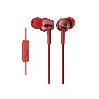 SONY手機用密閉耳道式耳麥MDR-EX250AP紅色