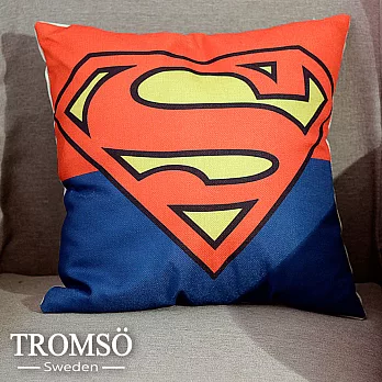 TROMSO-品味英倫棉麻抱枕/超人