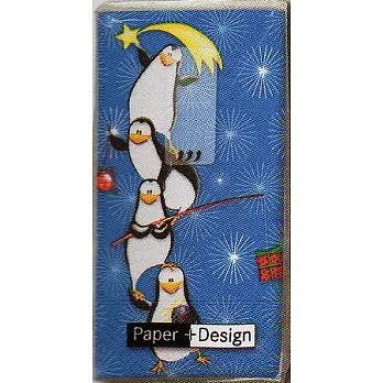 《Paper+Design》紙手帕-Crazy penguins瘋狂的企鵝