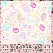 日本Pikka Pikka世界最細纖維毛孔潔淨布 /馬卡龍粉彩兔 by澳洲Chrissy Lau
