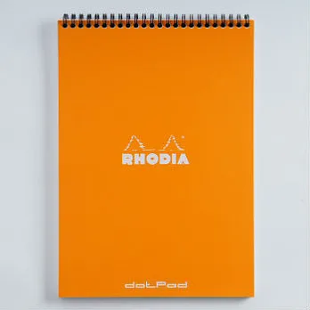 【Rhodia】Classic_A4上翻線圈筆記本(點陣/白內頁)(橘)