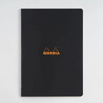 【Rhodia】Classic_A4側翻筆記本(橫線/白內頁)(黑)