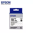 EPSON愛普生 LK-5TBN C53S655408標籤帶(透明18mm )透明黑
