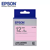 EPSON 愛普生LK-4PAS C53S654412標籤帶(淡彩12mm )粉紅灰