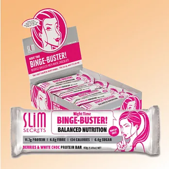 【Slim Secrets】澳洲原裝-藍莓白巧克力燕麥棒(12入/盒)