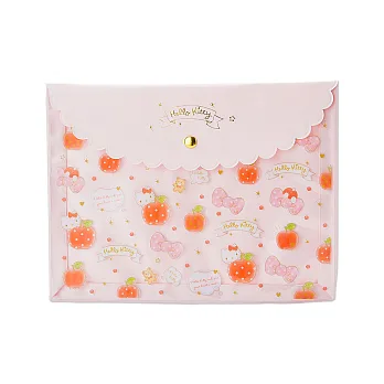 《Sanrio》HELLO KITTY A5多功能文件袋(蘋果)
