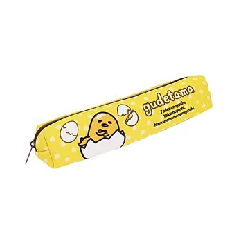 《Sanrio》蛋黃哥細長型筆袋(蛋殼點點)