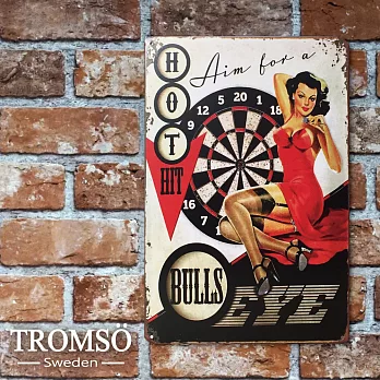 TROMSO紐約街頭廣告鐵牌-飛鏢女郎