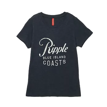 TOP GIRL-Ripple 舒適T恤M藍