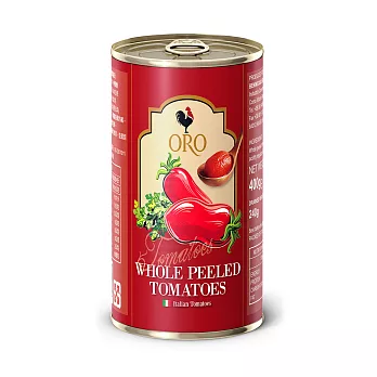【義大利ORO】去皮整顆番茄(400g/罐)