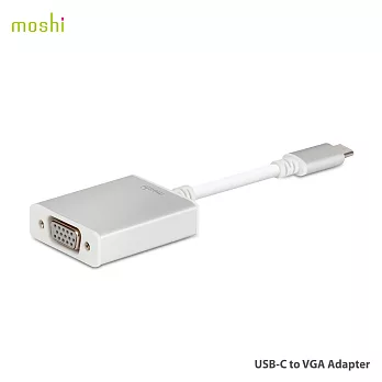 Moshi USB-C to VGA 轉接線銀白
