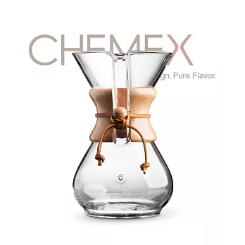 【美國】Chemex 經典手沖玻璃咖啡濾壺（約600ml）
