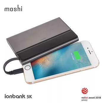 Moshi IonBank 5K 超容量鋁合金行動電源灰