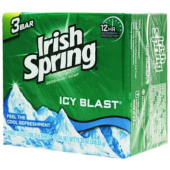 【美國 Irish Spring】酷涼香皂-106.3g/3.75oz(3入組)