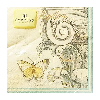 Cypress餐巾紙(M)-Corinthian蝴蝶與圖騰