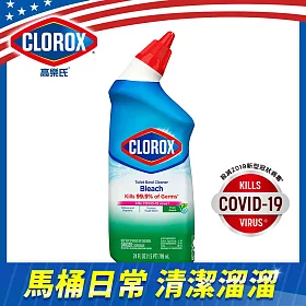 博客來 美國clorox 高樂氏除菌馬桶清潔凝露 清新香 709ml