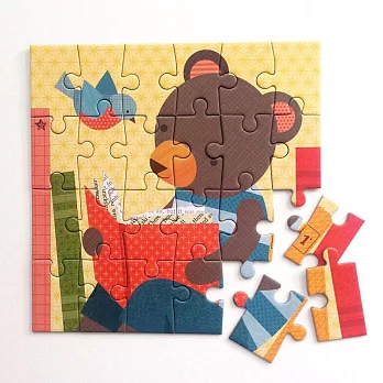 美國Petit Collage - 小拼圖 - 閱讀小熊