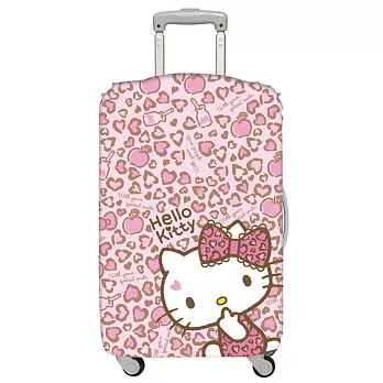 LOQI 行李箱外套│Hello Kitty 豹紋M號