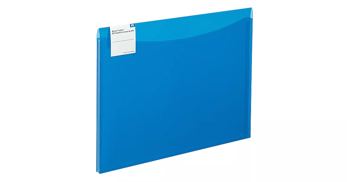 KOKUYO雙口袋透明資料夾A4-深藍