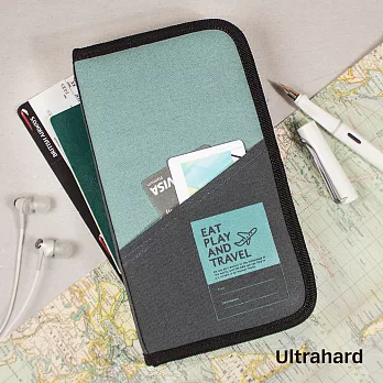Ultrahard Traveler旅人系列護照包-玩樂享受家(水藍)