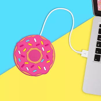 英國 Mustard USB 保溫杯墊 - 甜甜圈
