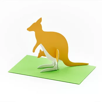 GOOD MORNING INC. 立體卡片/袋鼠 Kangaroo/Standing Message Card