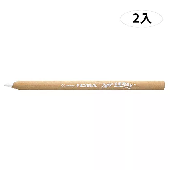 【德國LYRA】三角原木色鉛筆17.5cm(2入)白色001