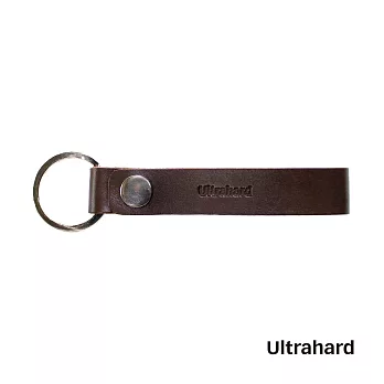 Ultrahard 植鞣皮革鑰匙圈(咖啡)