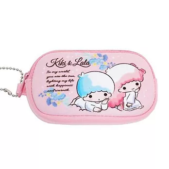 【日本進口正版】雙子星 KIKI LALA 長型 防震 收納包/卡片包/零錢包 Sanrio