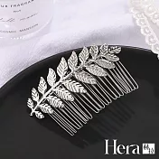 【Hera】赫拉 金屬樹葉髮插/髮梳(兩色)銀色