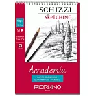 【Fabriano】Accademia素描本Sketches ,120G,14.8X21,50張,線圈