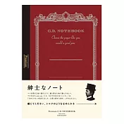 【APICA】Premium C.D Notebook 紳士筆記本A5 · 方眼/紅