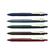 (1包5色)ZEBRA典雅風鋼珠筆0.5五色組