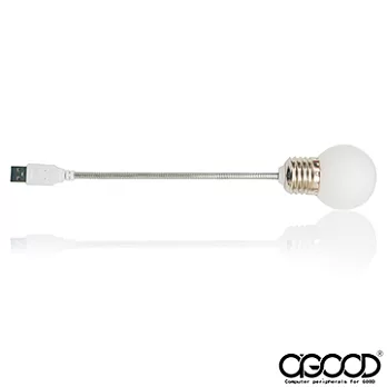 【A-GOOD】USB式LED金屬軟管燈泡造型可調式閱讀燈