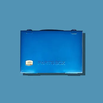 【Trusco】專業型單層工具箱(側提把）-鐵藍