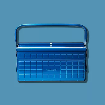 【Trusco】專業型兩段式工具箱-鐵藍