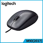 羅技 M90 (2017) 光學滑鼠-黑灰