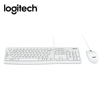 羅技 MK120 滑鼠鍵盤組白色