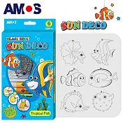 韓國AMOS 6色 10.5ML熱帶魚主題吊飾DIY玻璃彩繪膠[台灣總代理公司貨]