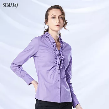 【ST.MALO】美國Supima棉禾穗襯衫-1338WS-L羅蘭紫