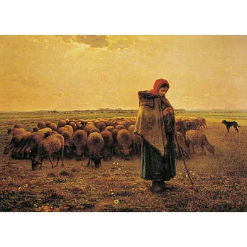 米勒-牧羊女與羊群拼圖520片