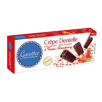 法國【Gavottes】歌法蒂草莓巧克力薄餅-90g(到期日2018/9/19)